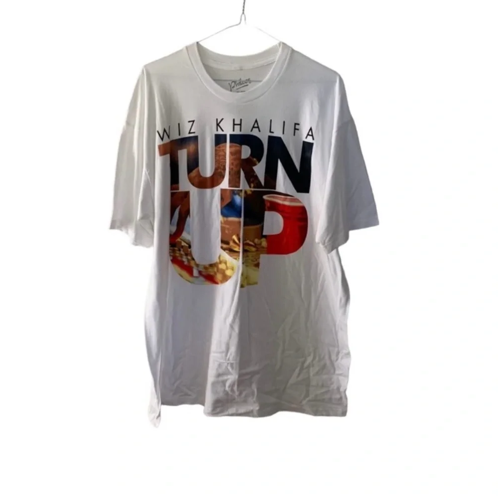 Wiz Khalifa Rap T Shirt Size XL White Crew Neck Urban Streetwear - Picture 8 of 8